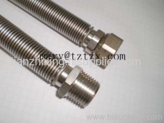 flexible metal gas hose for connector