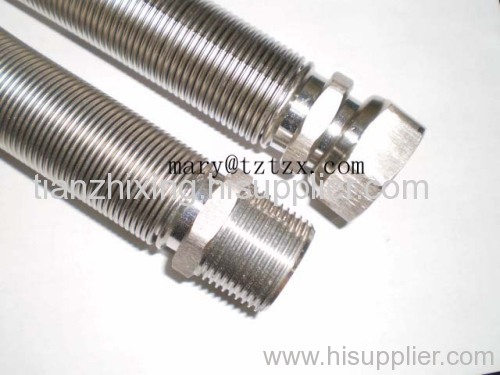 stainless steel flex metal gas hose