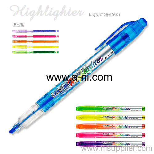 erasable liquid highlighter marker