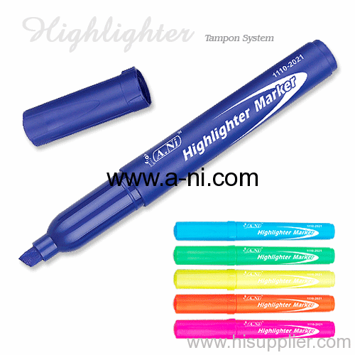 plastic stick cap on highlighter markers