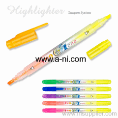 plastic cartoon liquid highlighter markers