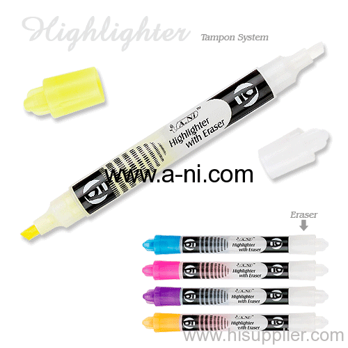 translucent colored highlighter marker pen