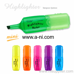 Mini tampon system Highlighter Markers