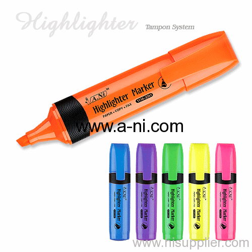 Retractable highlighter marker pens