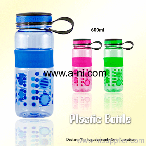 Clear colored Plastic Bottle