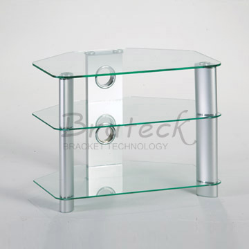 tempered glass LCD rack