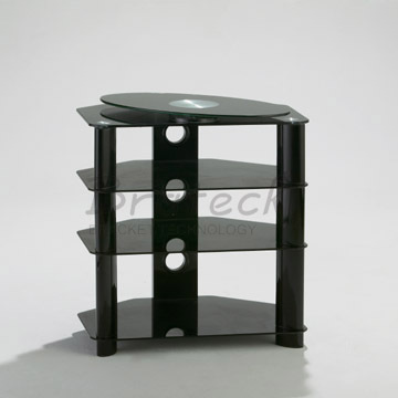 Black Glass Plasma Rack