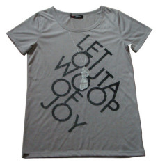 letter print t-shirt for women