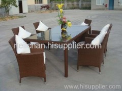 rattan dinner set