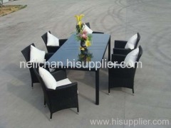 rattan dinner set