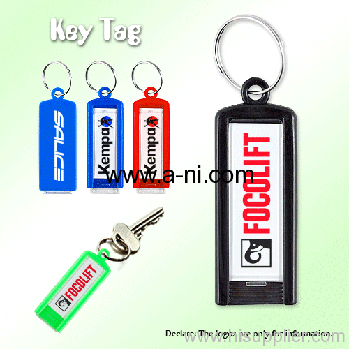 fashion Plastic Key Tags