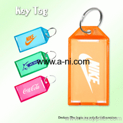 translucent Plastic Key Tags