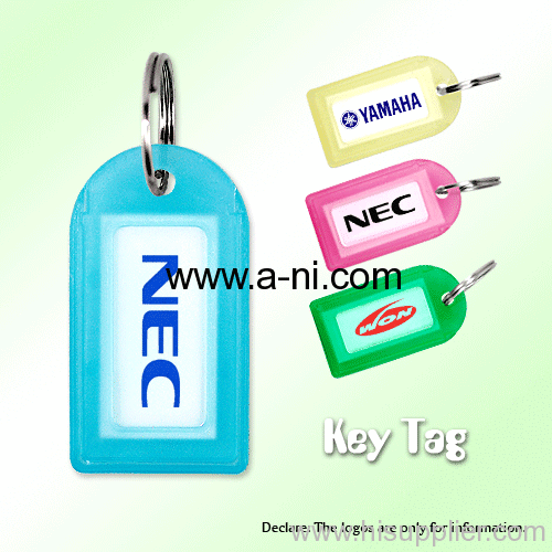 popular style Plastic Key Tags