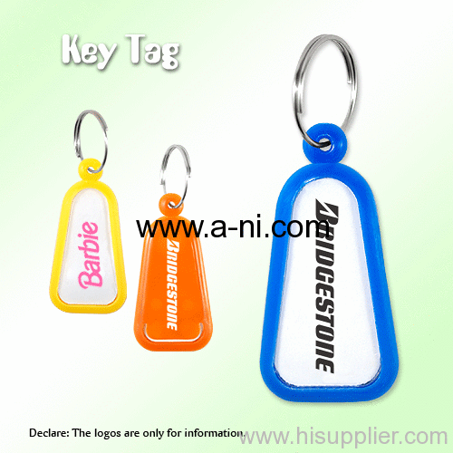 new plastic key tag