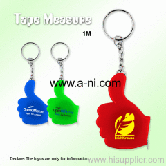 thumb Tape Measure Keychain