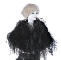 ostrich feather shawl