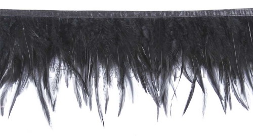 cock feather trim colored