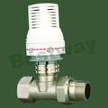 Manual straight valve with temperature controller