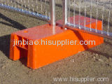 Temporary fence plastic feet