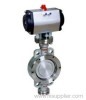 Hard Seated Pneumatic Actuator Butterfly Valve