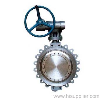 Protruding Eears Type Butterfly Valve With Gear Actuator