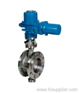 Hard Seated Flange Butterfly Valve With Electric Actuator