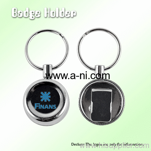 Plastic Badge Holder Key Chain