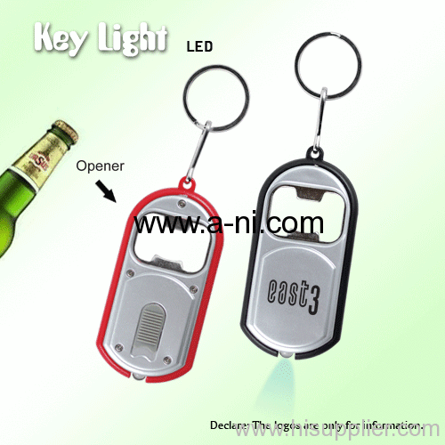 plastic fashion shaped promotion & gift LED Key Light chain