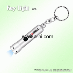 silver plastic portable promotion and gift Key Light LED