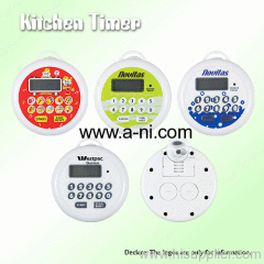 round colored Countdown Kitchen Timer