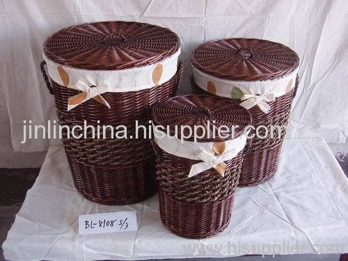 wicker laundry basket