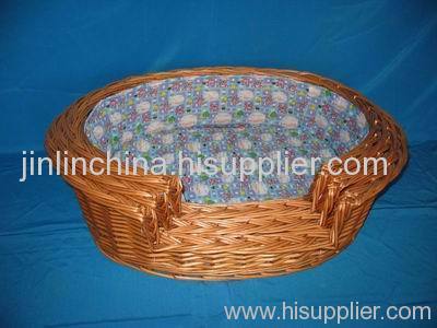 wicker pet baskets