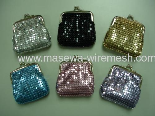 metallic cloth hand bag