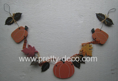 wooden halloween decoration hanging