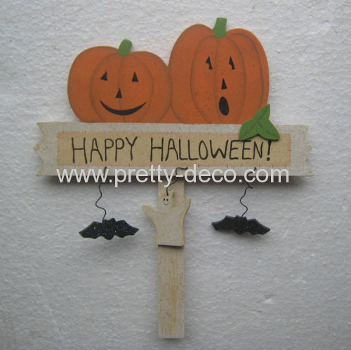 wooden halloween decorations
