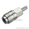 Hose barb quick coupler