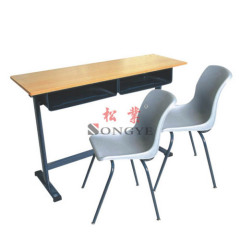 Detachable Double Student Desk & Chair