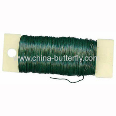 Green florist wire on paddle/Horticulture wire/Green painted wire/ Steel wire