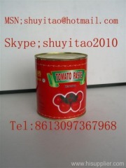 tomato paste in tins