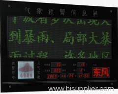 Indoor weather information wireless display screen