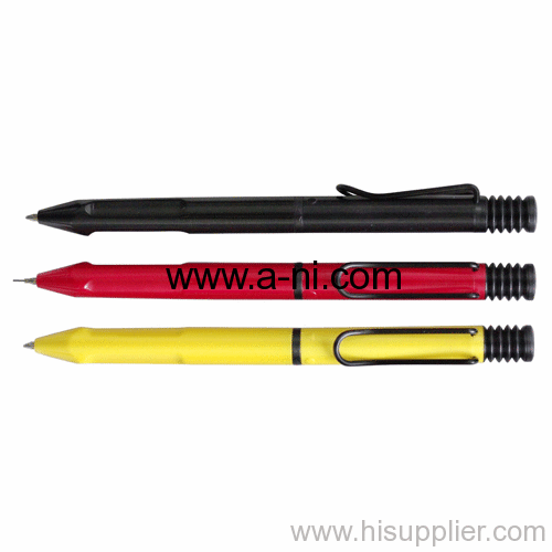 solid color barrel multi function pen