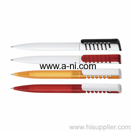 frosted colored plastic click office promotion Ball pen