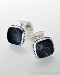 pietersite exotic stone Cuff Links silver cuff links 925 silver jewelry cuff links