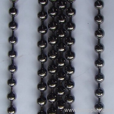ball chain curtain gun metal black bead curtain