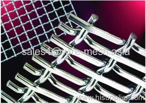 conveyor belt fly screen crimped wire mesh