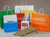 kraft paper bag with flat handled