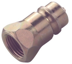 DOUBLE SHUT-OFF COUPLINGS WITH HARDEND STEEL POPPERS