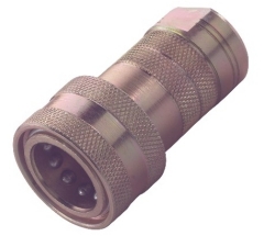 DOUBLE SHUT-OFF COUPLINGS WITH HARDEND STEEL POPPERS