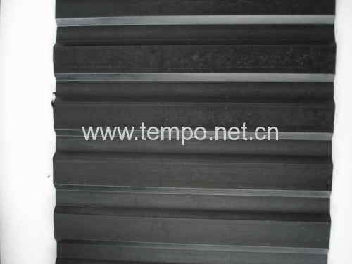 Wide stripe rubber sheet