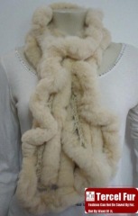 Rex Rabbit Fur Scarf